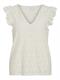 VIAMALINA V-NECK C/S TOP/PB birch