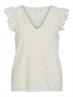 VIAMALINA V-NECK C/S TOP/PB birch
