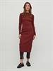 VIBALU CREW NECK L/S MIDI DRESS - NOOS fired brick