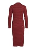 VIBALU CREW NECK L/S MIDI DRESS - NOOS fired brick