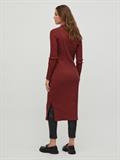 VIBALU CREW NECK L/S MIDI DRESS - NOOS fired brick