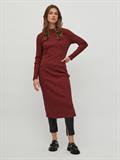 VIBALU CREW NECK L/S MIDI DRESS - NOOS fired brick