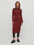 VIBALU CREW NECK L/S MIDI DRESS - NOOS fired brick