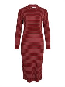 VIBALU CREW NECK L/S MIDI DRESS - NOOS fired brick