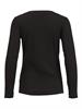 VIBALU L/S RIB TOP black