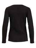 VIBALU L/S RIB TOP black