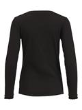 VIBALU L/S RIB TOP black