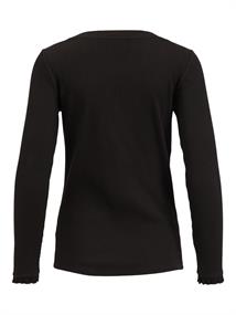 VIBALU L/S RIB TOP black