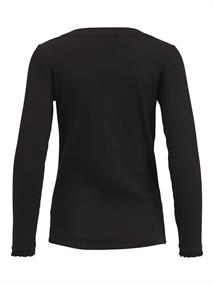 VIBALU L/S RIB TOP black