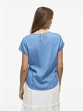 VIBISTA C/S O-NECK TOP - NOOS medium blue denim