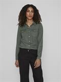 VIBISTA DENIM SHIRT-NOOS duck green