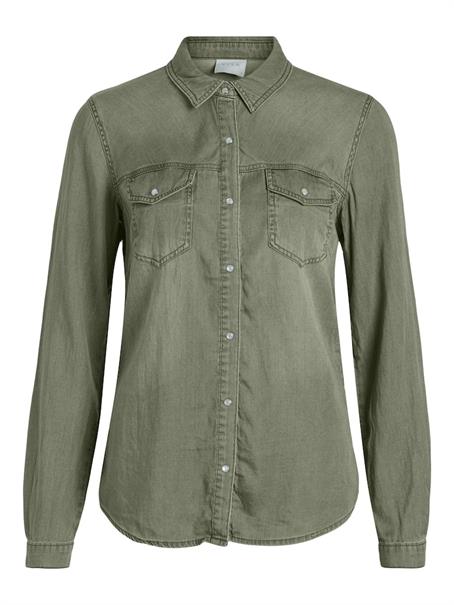 VIBISTA DENIM SHIRT-NOOS dunkelgrün2