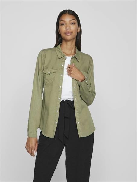 VIBISTA DENIM SHIRT-NOOS dunkelgrün2