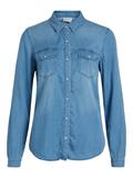 VIBISTA DENIM SHIRT-NOOS medium blue denim-clean