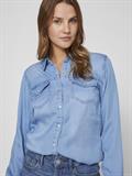 VIBISTA DENIM SHIRT-NOOS medium blue denim