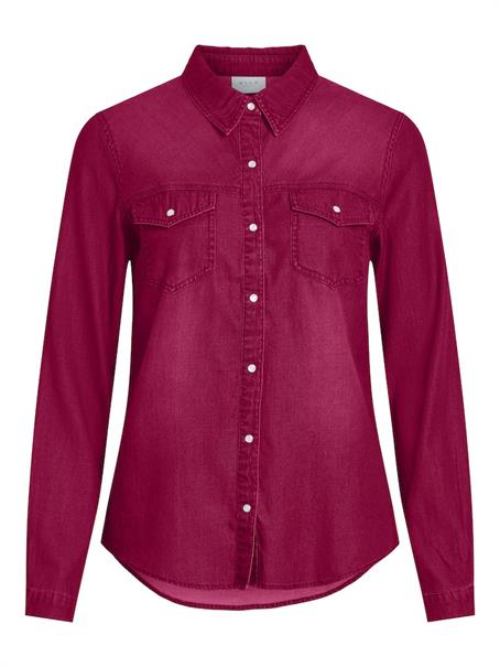 VIBISTA DENIM SHIRT/SU-NOOS cerise