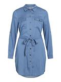 VIBISTA L/S SHIRT DRESS medium blue denim