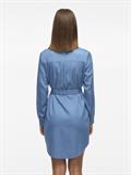 VIBISTA L/S SHIRT DRESS medium blue denim