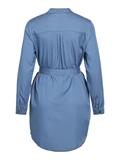 VIBISTA L/S SHIRT DRESS medium blue denim