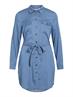 VIBISTA L/S SHIRT DRESS medium blue denim