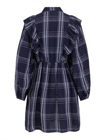 VIBOBBY L/S FLOUNCE DRESS /RX navy blazer