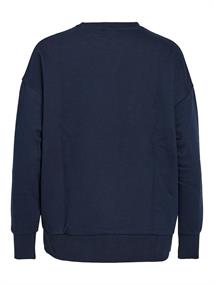 VIBORY O-NECK L/S TOP/PB navy blazer