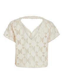 VICALVINA V-NECK S/S TOP/DC/LS birch