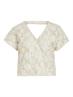 VICALVINA V-NECK S/S TOP/DC/LS birch