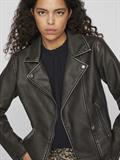 VICARA WASHED COATED JACKET black