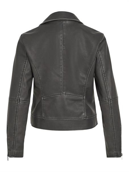 VICARA WASHED COATED JACKET black