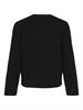 VICASSIE O-NECK L/S KNIT TOP - NOOS black beauty