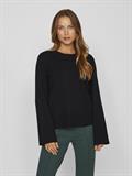 VICASSIE O-NECK L/S KNIT TOP - NOOS black beauty