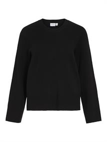 VICASSIE O-NECK L/S KNIT TOP - NOOS black beauty
