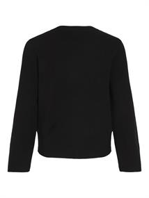 VICASSIE O-NECK L/S KNIT TOP - NOOS black beauty