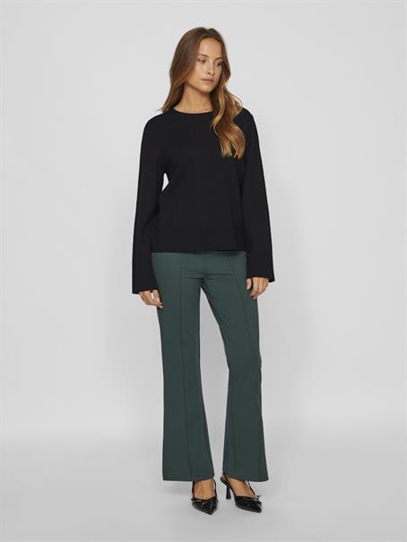 VICASSIE O-NECK L/S KNIT TOP - NOOS black beauty