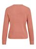 VICHASSA V-NECK L/S BUTTON KNIT TOP/L desert sand