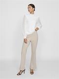 VICIKI L/S HIGH NECK LACE TOP/TB cloud dancer