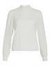 VICIKI L/S HIGH NECK LACE TOP/TB cloud dancer