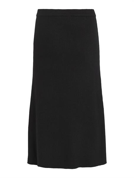 VICOMFY A-LINE KNIT SKIRT- NOOS black