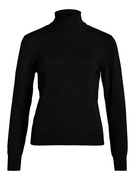 VICOMFY L/S ROLLNECK KNIT TOP/SU/PB black