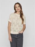 VICOTTI S/S O-NECK KNIT TOP - NOOS birch