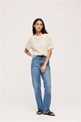 VICOTTI S/S O-NECK KNIT TOP - NOOS birch