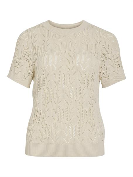 VICOTTI S/S O-NECK KNIT TOP - NOOS birch