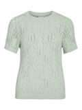 VICOTTI S/S O-NECK KNIT TOP - NOOS silt green