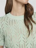 VICOTTI S/S O-NECK KNIT TOP - NOOS silt green