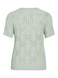 VICOTTI S/S O-NECK KNIT TOP - NOOS silt green