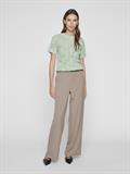 VICOTTI S/S O-NECK KNIT TOP - NOOS silt green
