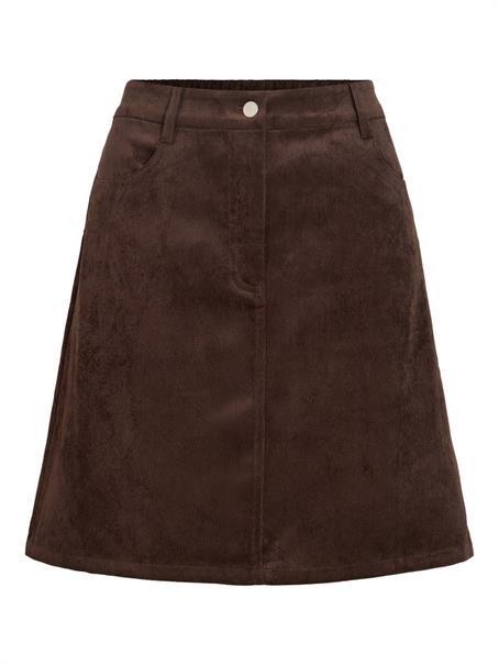 VICOURDIE HW A-LINE SKIRT/LC coffee bean
