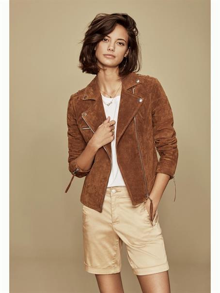 VICRIS SUEDE JACKET/SU - NOOS oak brown1