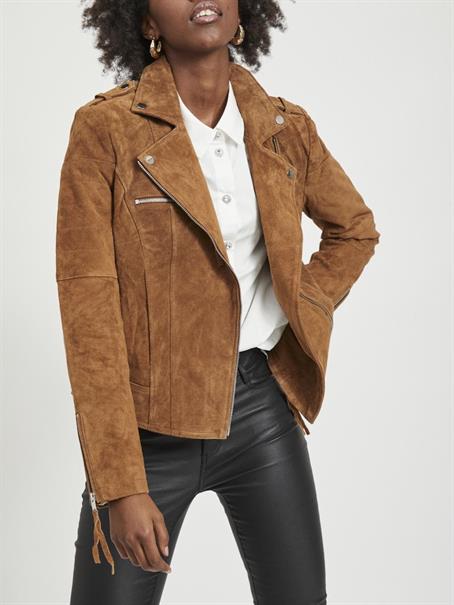 VICRIS SUEDE JACKET/SU - NOOS oak brown1
